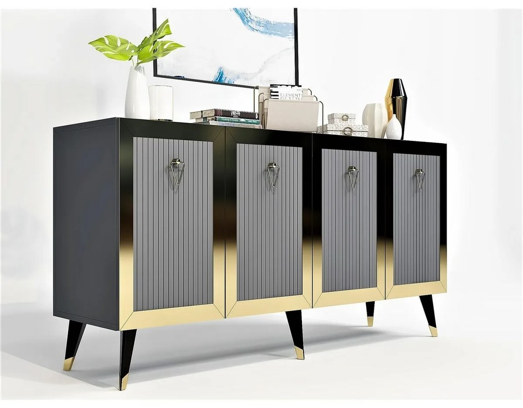 Skrinka Bare Anthracite and Gold