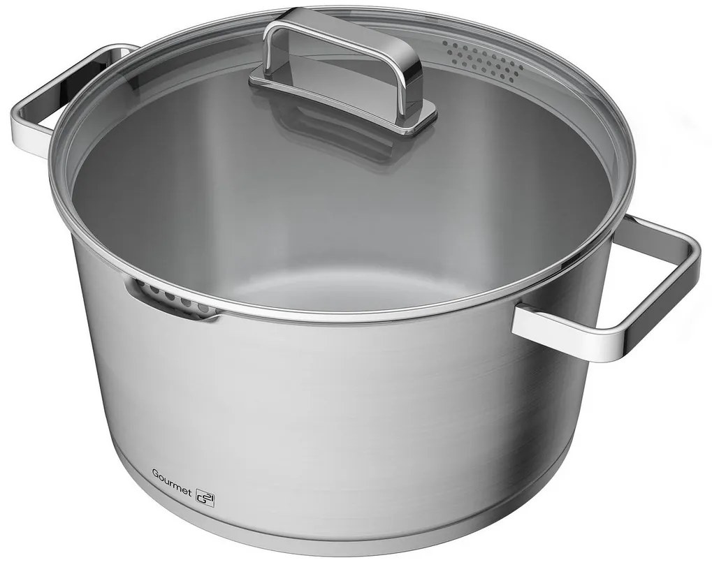 Hrniec G21 Gourmet Magic s cedidlom 28 cm s pokrievkou nerez 60022152