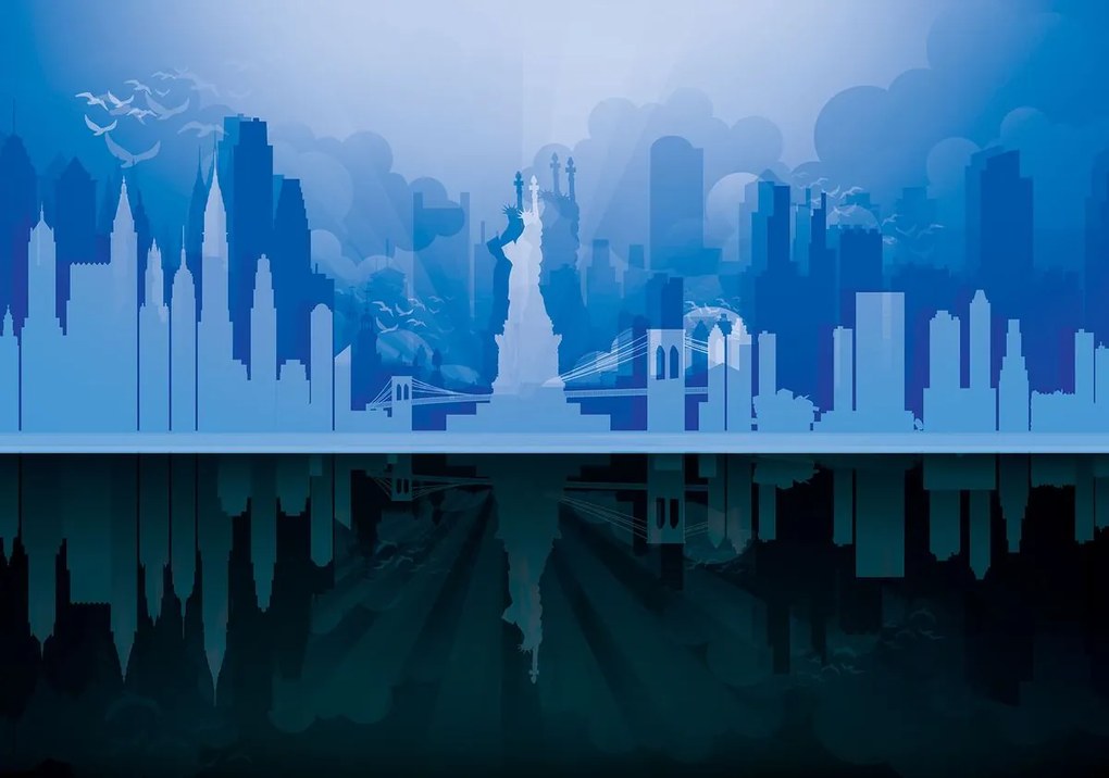 Fototapeta - New York - reflexie (254x184 cm)