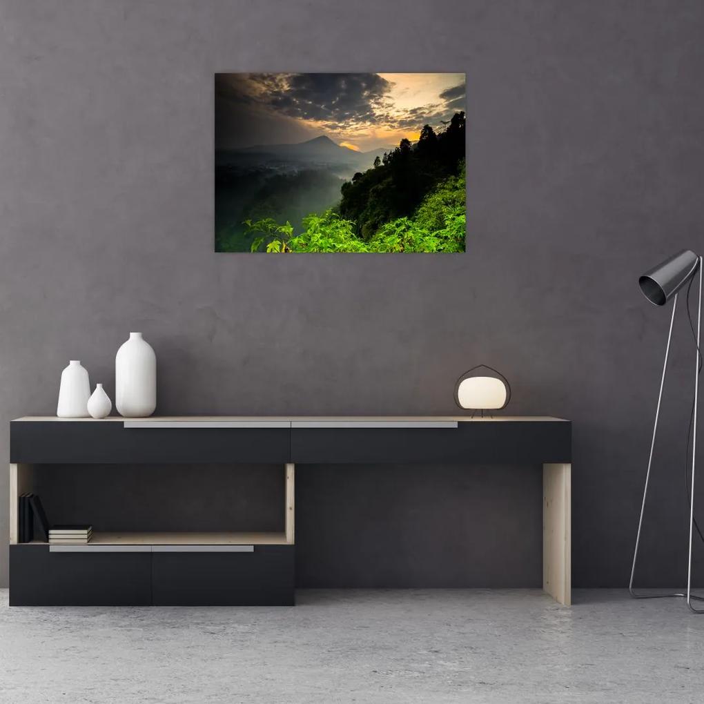 Obraz - zelená horská krajina (70x50 cm)