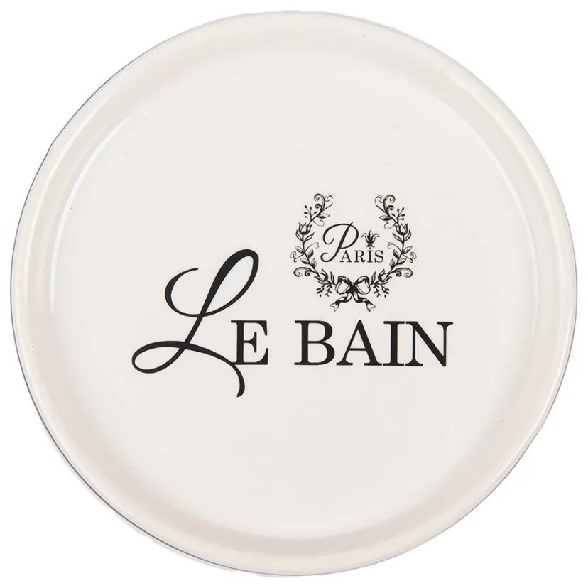 Keramická okrúhla mydlovnička Le Bain - Ø 12*3 cm