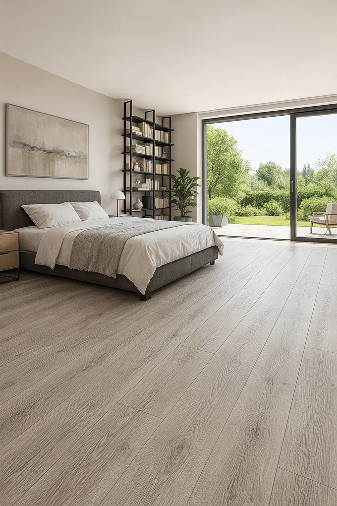 Beauflor, PVC podlaha - lino Toptex Tasmanian Oak 096L, na mieru, šíře 4m,5m, šedá, filc, chodba / predsieň