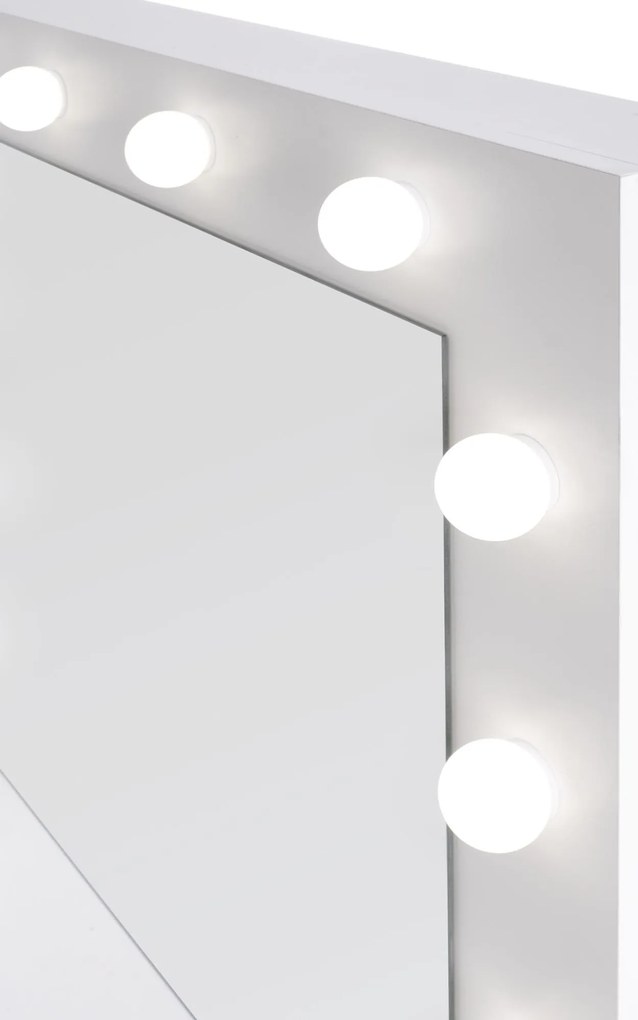 Toaletný stolík Velinio 95 cm - biela