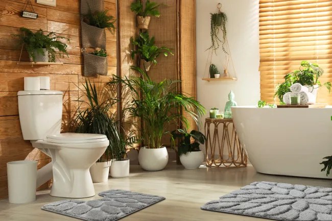 Sada kúpeľňových koberčekov SUPREME STONES kamienky, sivá