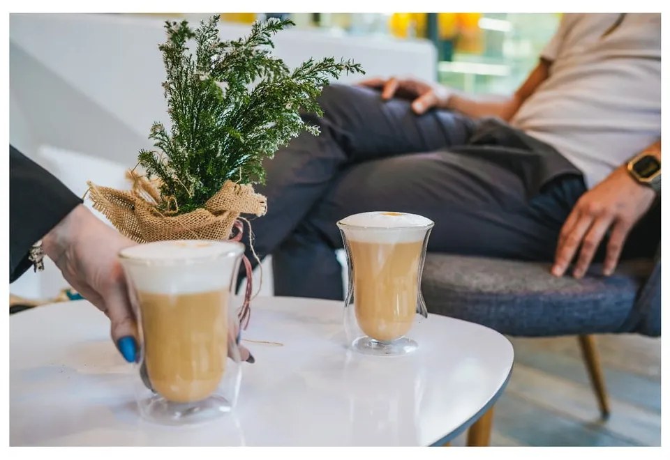 Dvojstenné sklenené hrnčeky v súprave 6 ks 250 ml – Vialli Design