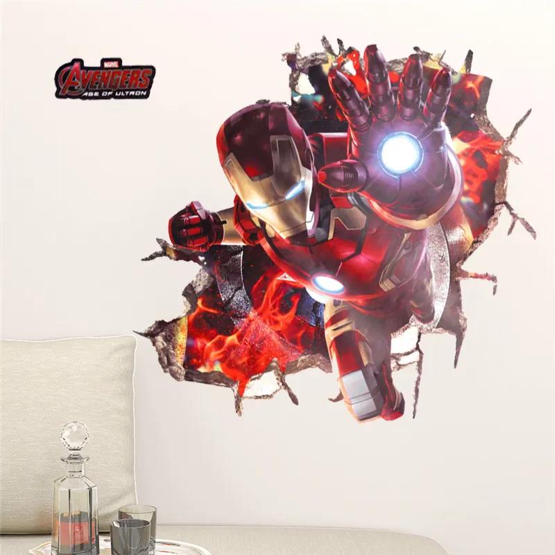 Veselá Stena Samolepka na stenu na stenu Iron Man Avengers