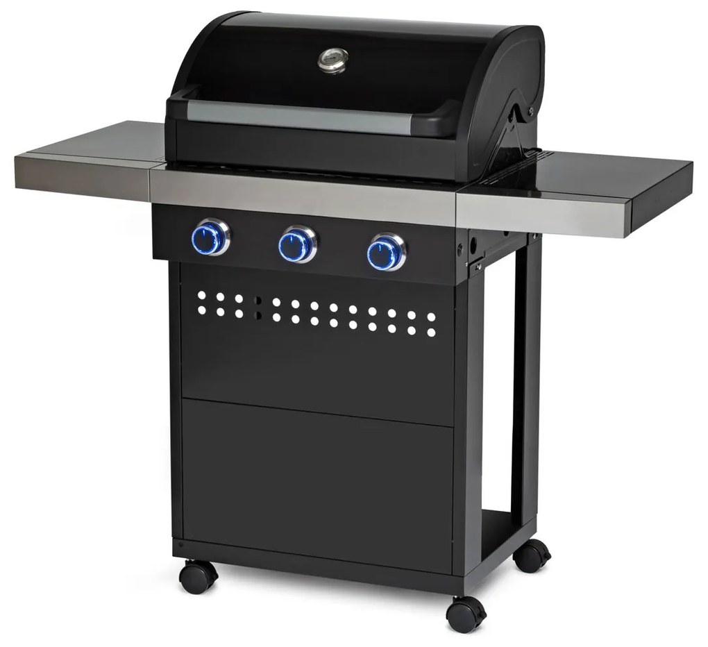 Grillstar Plynový gril Atlanta II 300, 3 horáky, grilovacia plocha: 62 × 41,5 cm, 10,5 kW