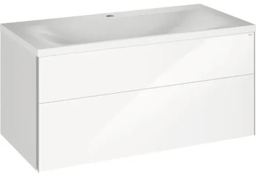 Kúpeľňový nábytkový set KEUCO Royal Reflex 100 cm biela vysoko lesklá 39604210100