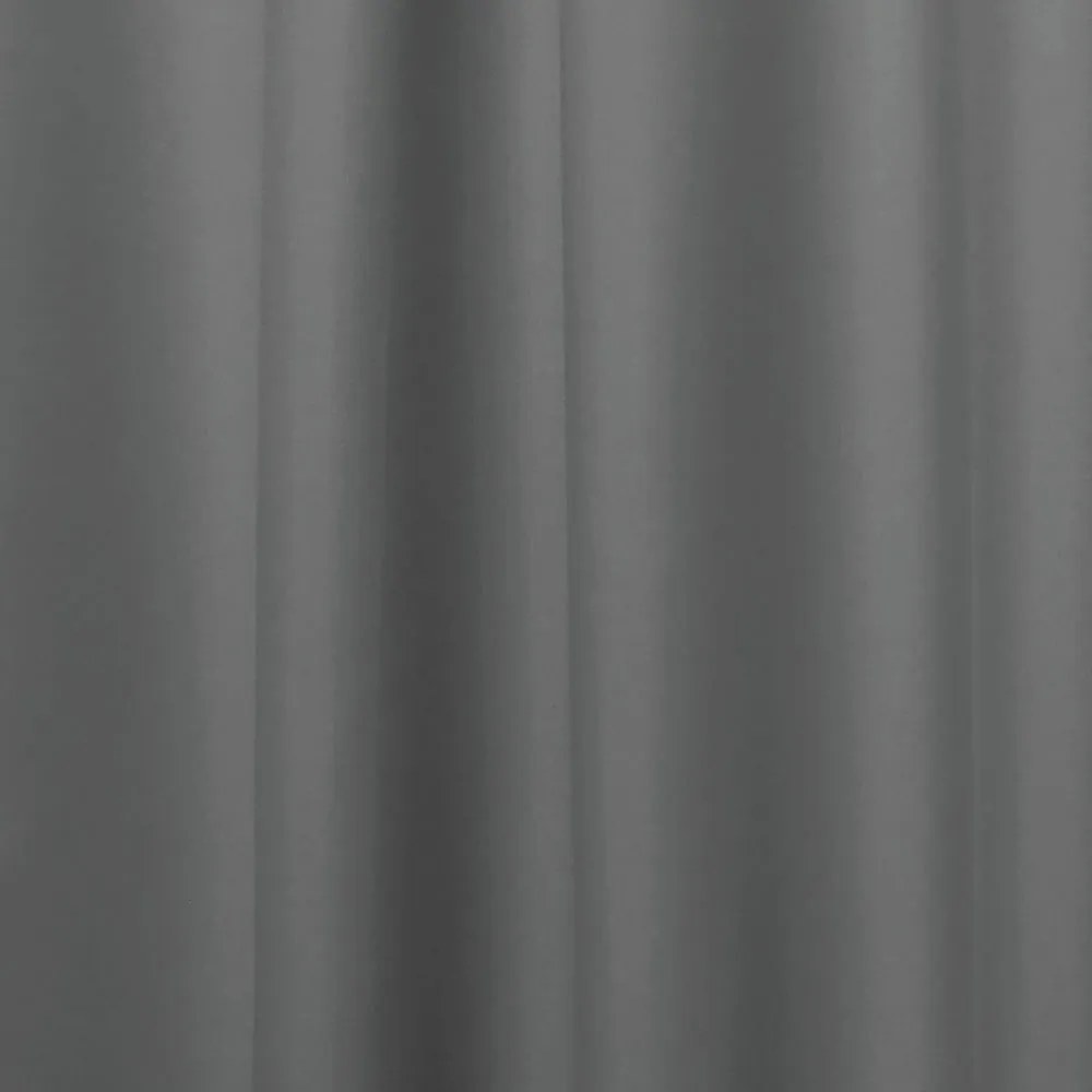 Sivý sprchový záves iDesign, 180 x 200 cm