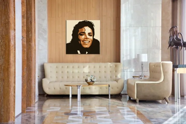 Ručne maľovaný POP Art obraz Michael Jackson mj6