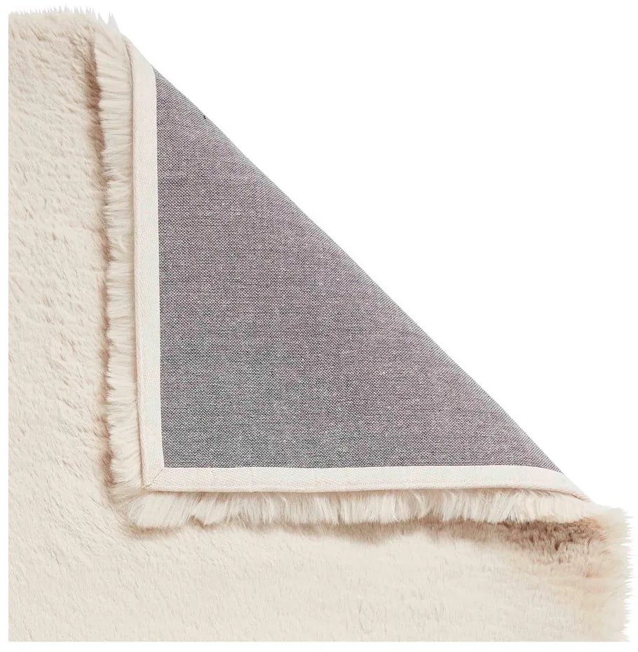 Krémovobiely koberec 60x120 cm Super Teddy – Think Rugs