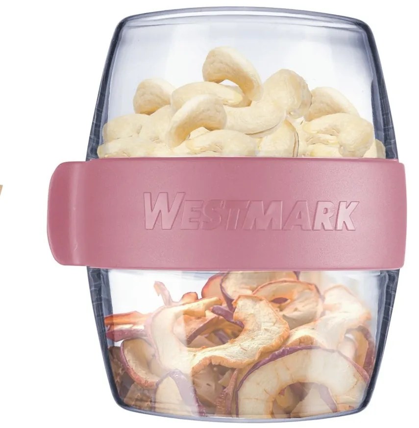 Westmark Dvojdielna dóza na desiatu MAXI, 700 ml, ružová