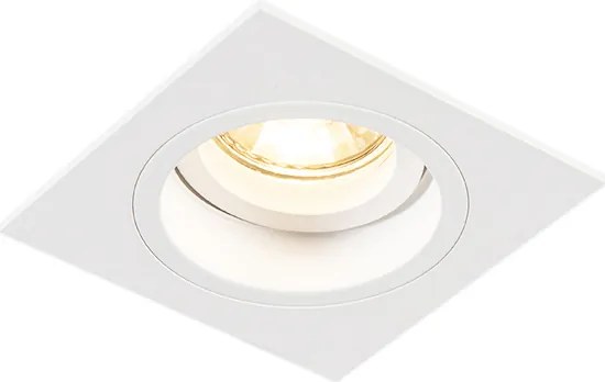 Inteligentné zapustené bodové svietidlo biele štvorcové vrátane WiFi GU10 - Chuck