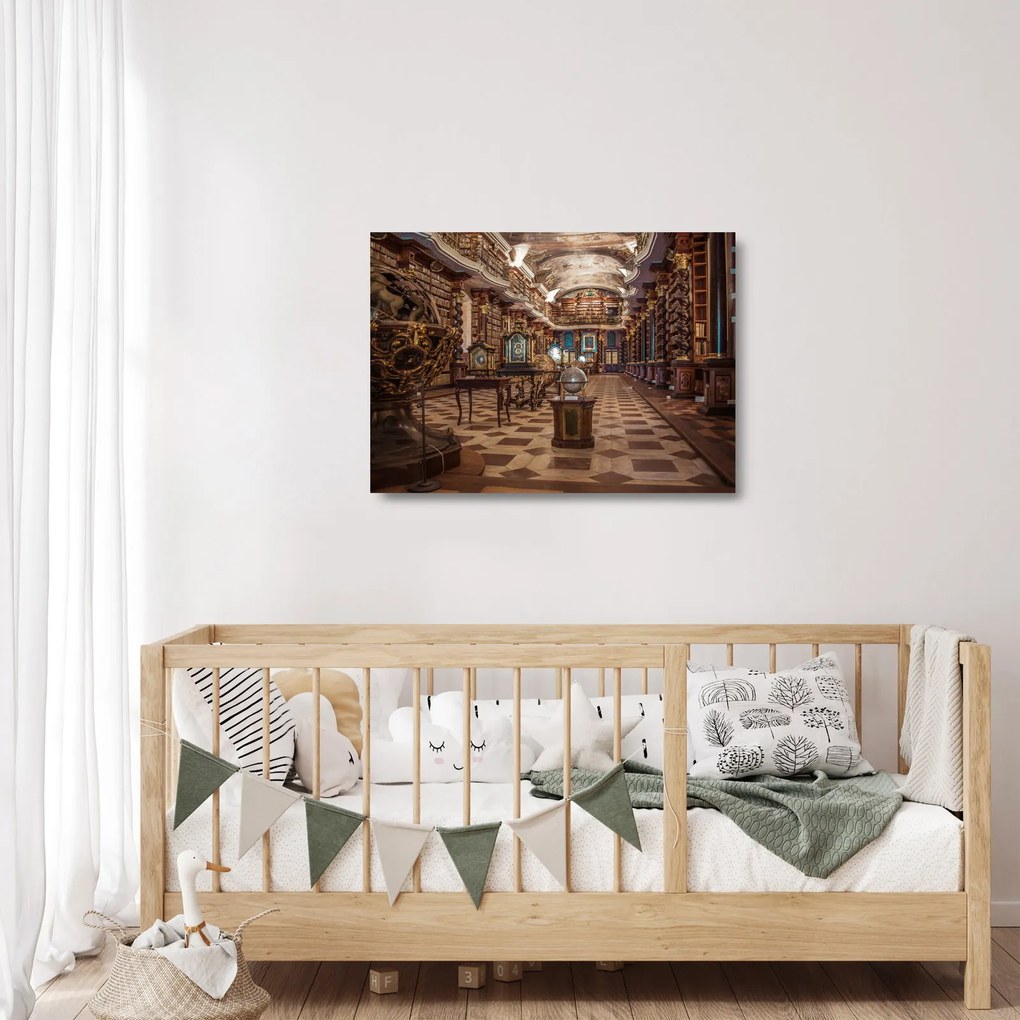 Sklenený obraz - Pražské Klementinum (70x50 cm)