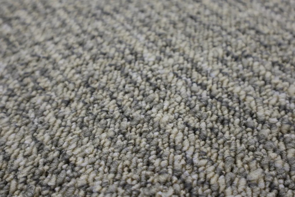 Vopi koberce Kusový koberec Alassio šedobéžový okrúhly - 250x250 (priemer) kruh cm