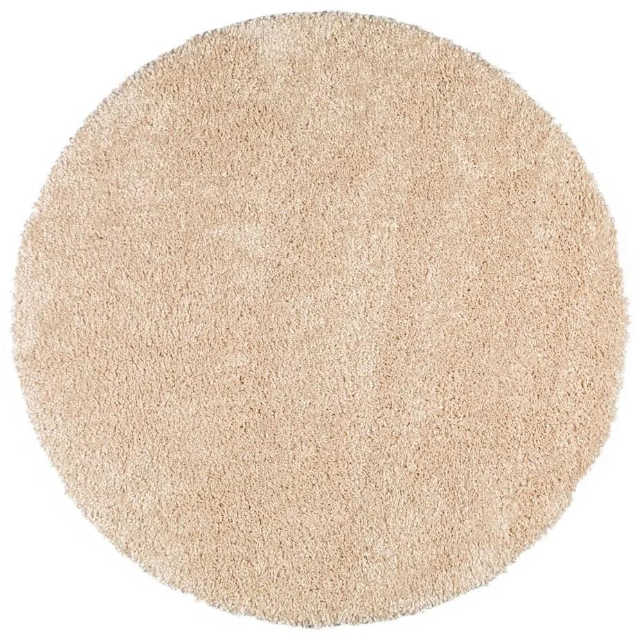 Biely guľatý koberec Universal Aqua, ø 80 cm