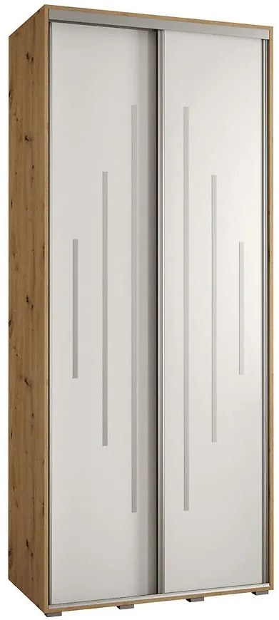 Skriňa 45 Canaris 12 100 artisan/biela/silver