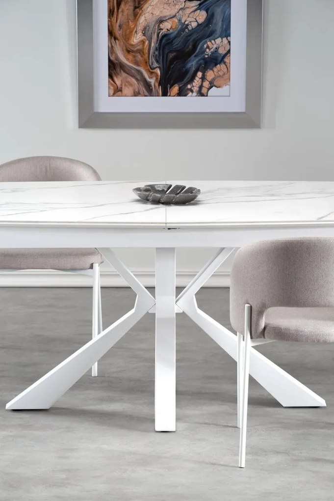 Jedálenský rozkladací stôl Vivaldi 160/200 cm biely