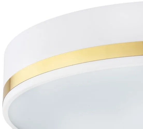 Argon 6138 - Stropné svietidlo AMORE 3xE27/15W/230V pr. 45 cm biela/zlatá