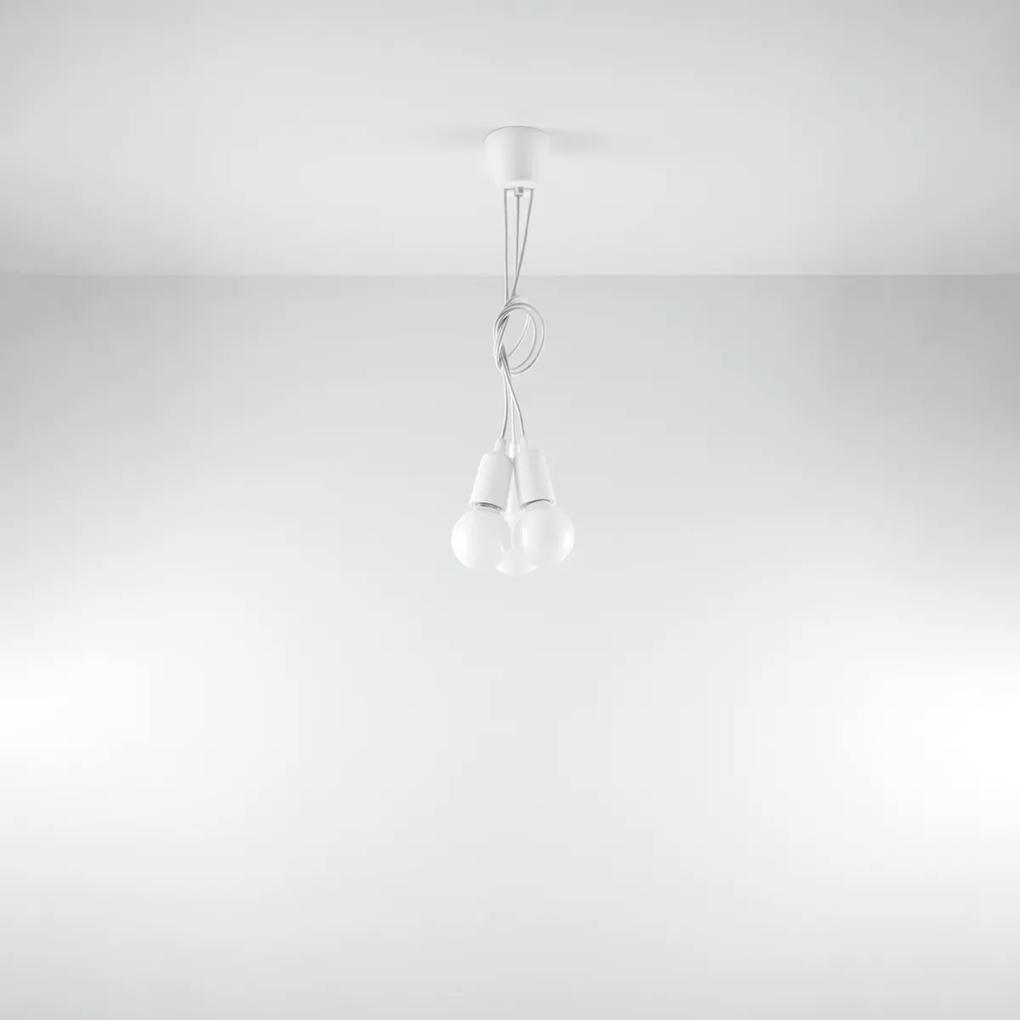 Sollux Lighting Závesné svietidlo DIEGO 3 biele
