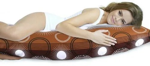 Bellatex Obliečka na relaxačný vankúš Lúč hnedá, 50 x 145 cm