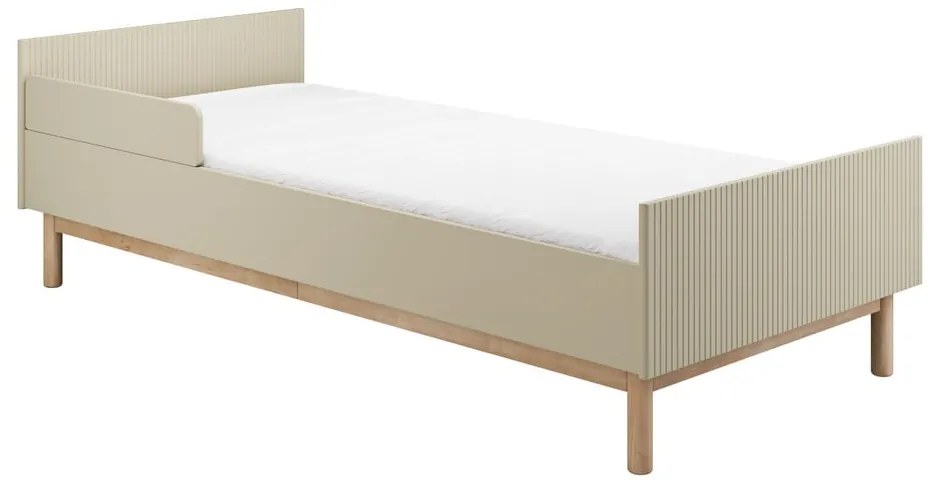 Béžová detská posteľ 90x200 cm Miloo – Pinio