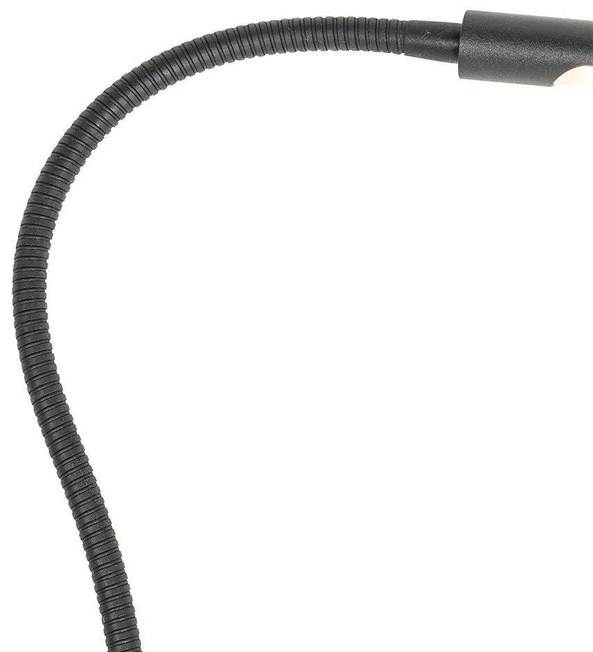 Svorová stolová lampa čierna vrátane LED s dotykovým stmievačom - Lionard