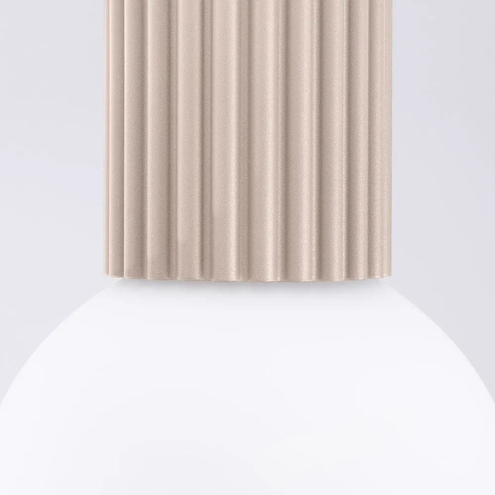 Modré stropné svietidlo so skleneným tienidlom ø 12 cm Orbital – Sollux