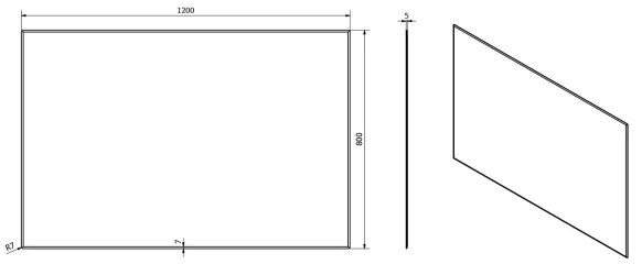 Sapho - Zrkadlo ACCORD 120x80 cm
