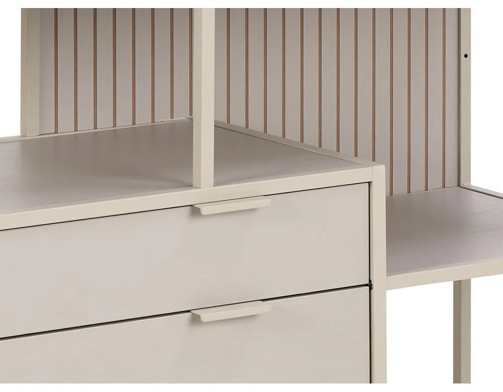 Sivá knižnica 114x78x35 cm Seaford – Actona