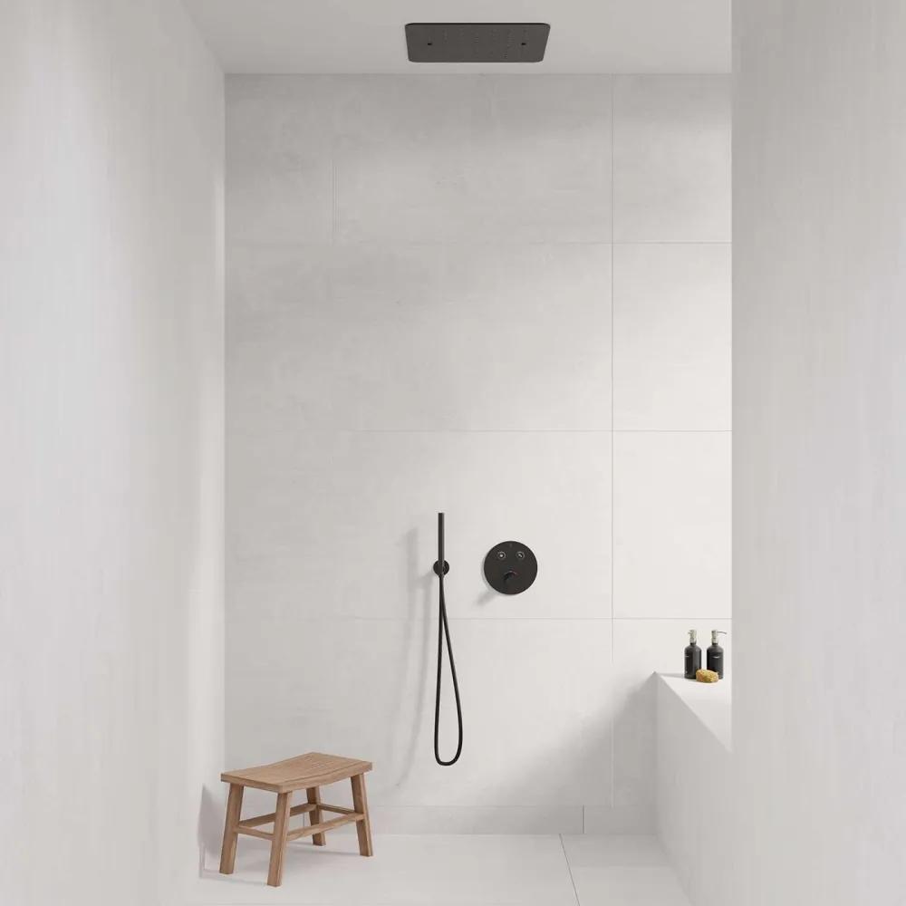 STEINBERG 390 horná sprcha Relax Rain, 500 x 500 mm, 1jet, matná čierna, 3905502S