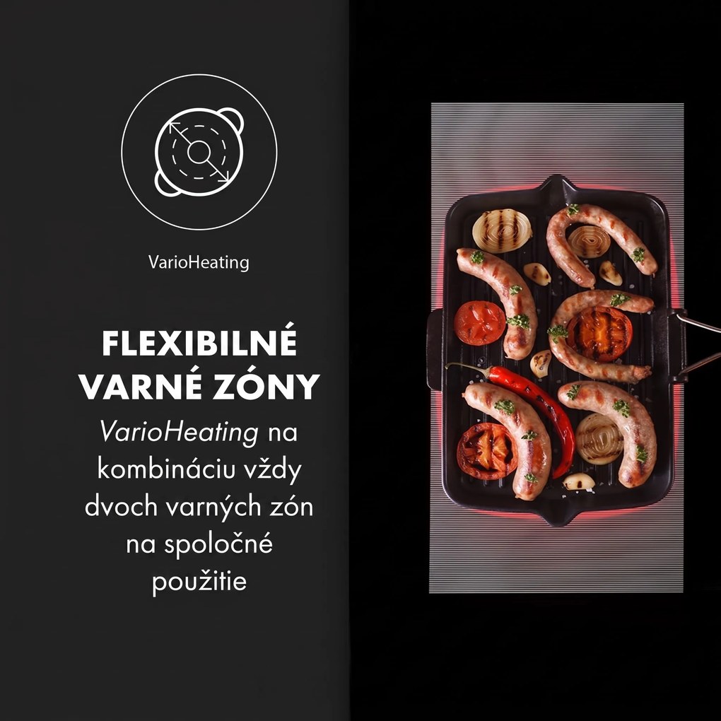 Klarstein Delicatessa 90 Flex, vstavaná indukčná varná doska, 7400 W, 5 zón, samostatná