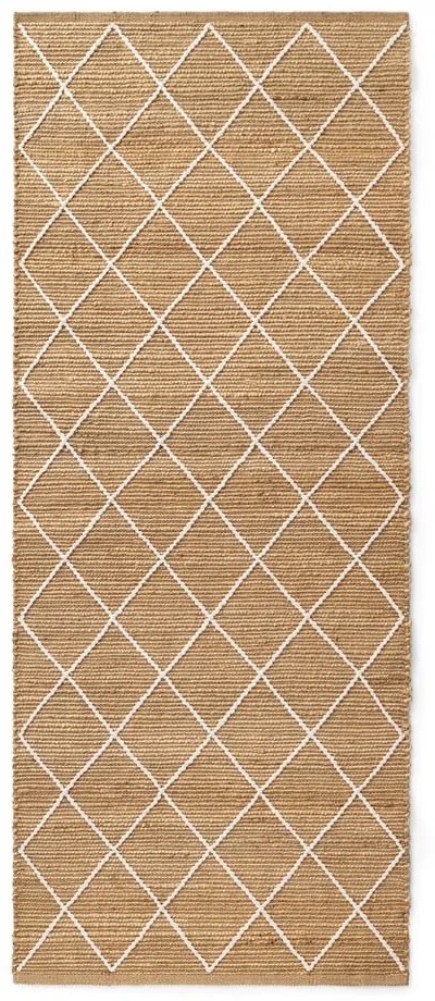 Ručne tkaný jutový behúň v prírodnej farbe 80x200 cm Kunu – Hanse Home