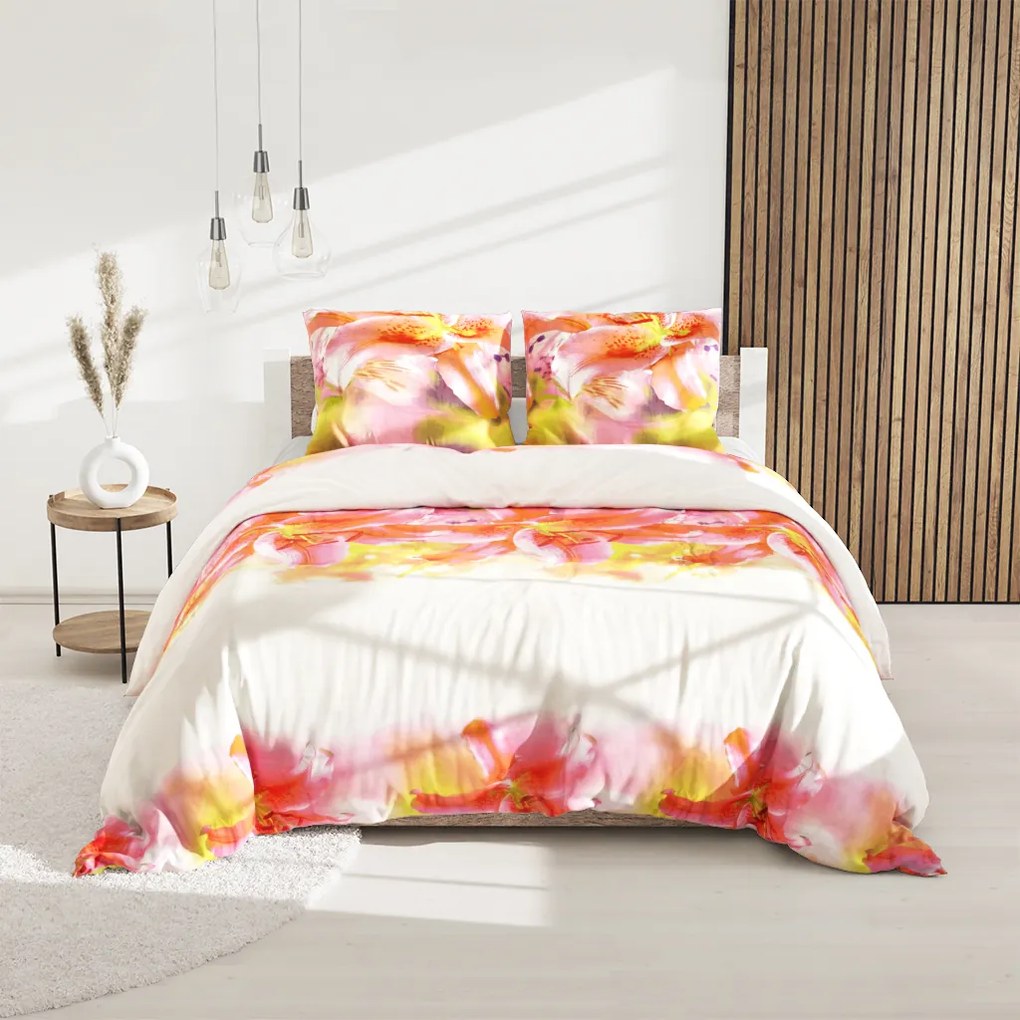 Francúzske obliečky z mikrovlákna MONITA krémové Rozmer obliečky: 2 ks 80 x 80 cm | 200 x 220 cm