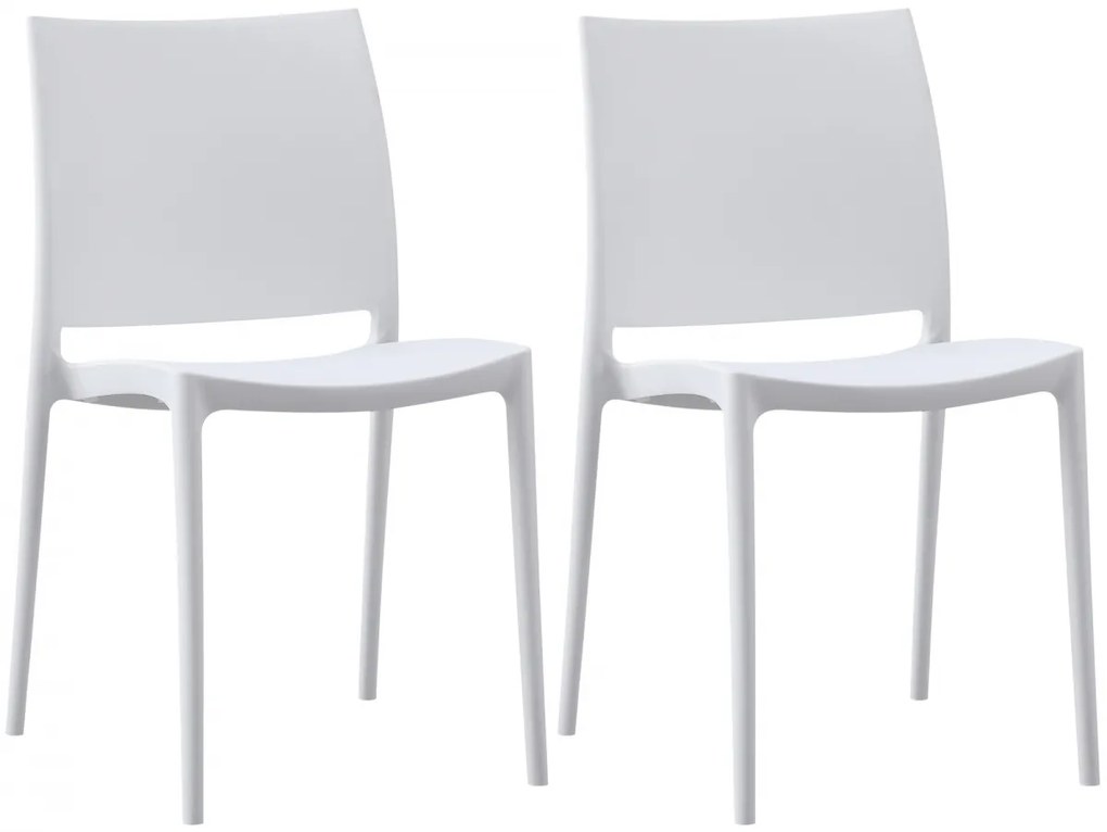 2x Stolička Meton - Biela