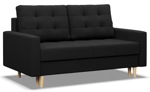 Dvojmiestna pohovka ELMA rozkladacia, čierna