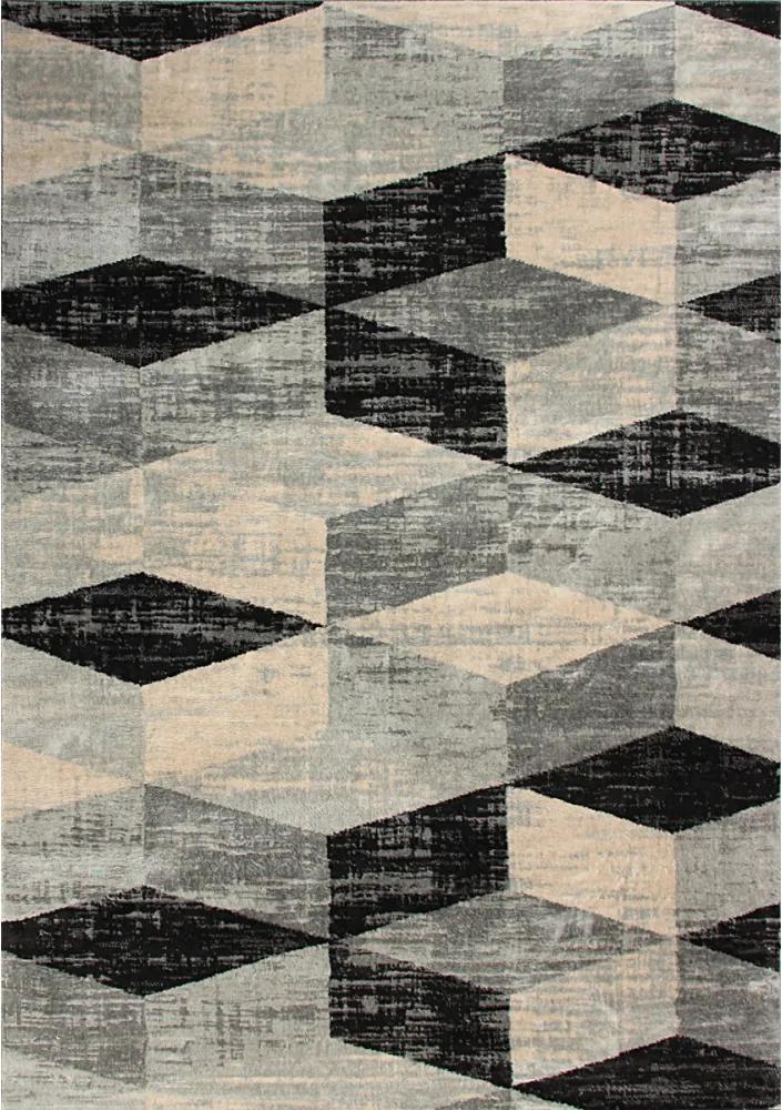 Kusový koberec PP Eman šedý, Velikosti 160x220cm