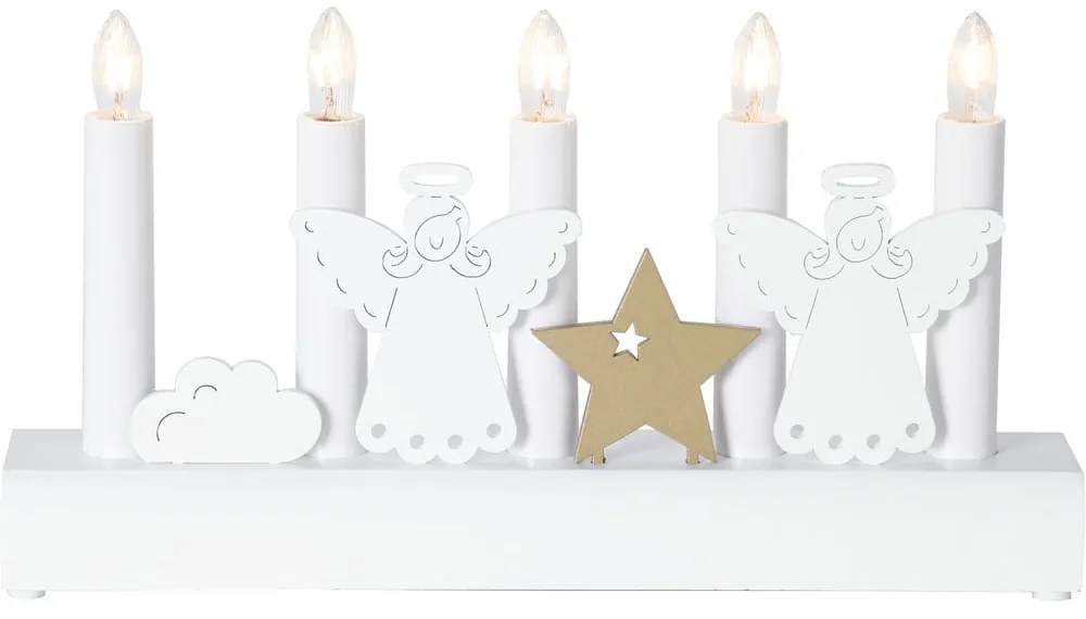 Biela vianočná svetelná dekorácia Julia – Star Trading