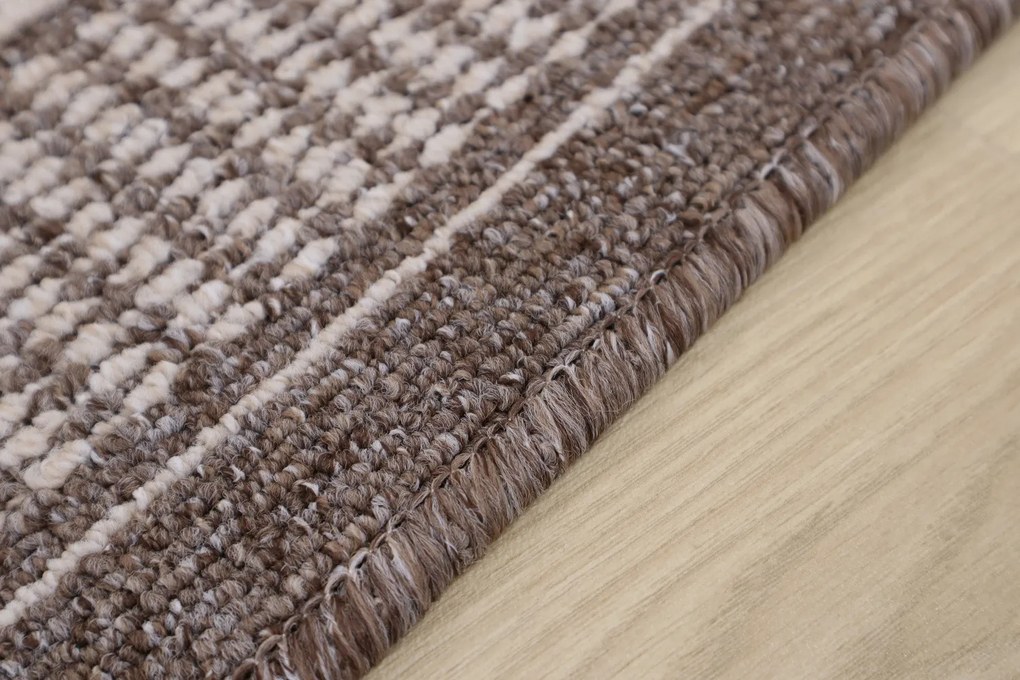 Condor Carpets, Koberec behúň na mieru Promenade 8714, šíre 120 cm, béžová, chodba / predsieň