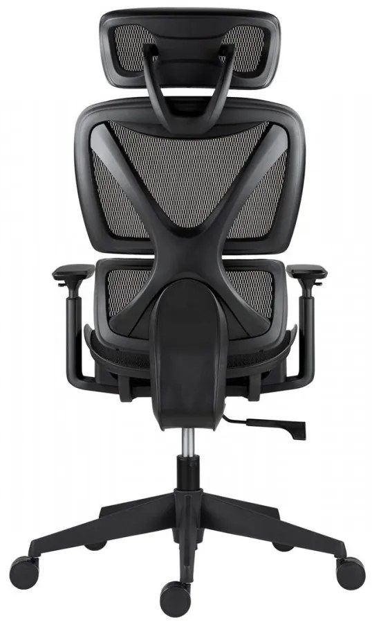 Kancelárska ergonomická stolička ESTER — sieť, čierna, nosnosť 130 kg