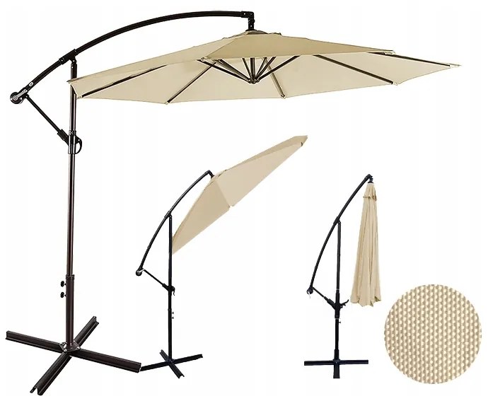 TRENDIE Záhradný slnečník Sunny - béžový 300cm