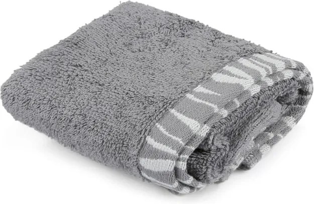 Sivý bavlnený uterák Joey, 30 × 50 cm
