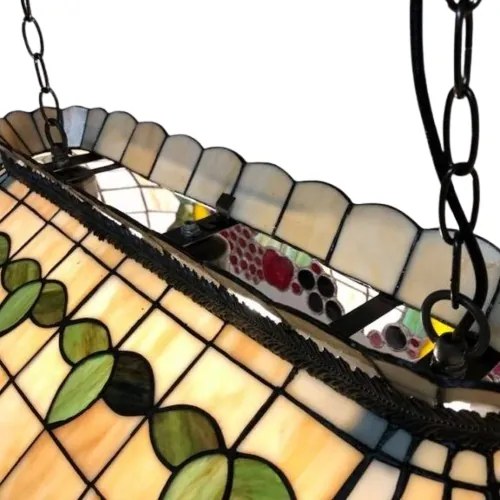 Luster do jedálne vitráž Tiffany lampa nad stôl FRUITS 3D 94*41*115