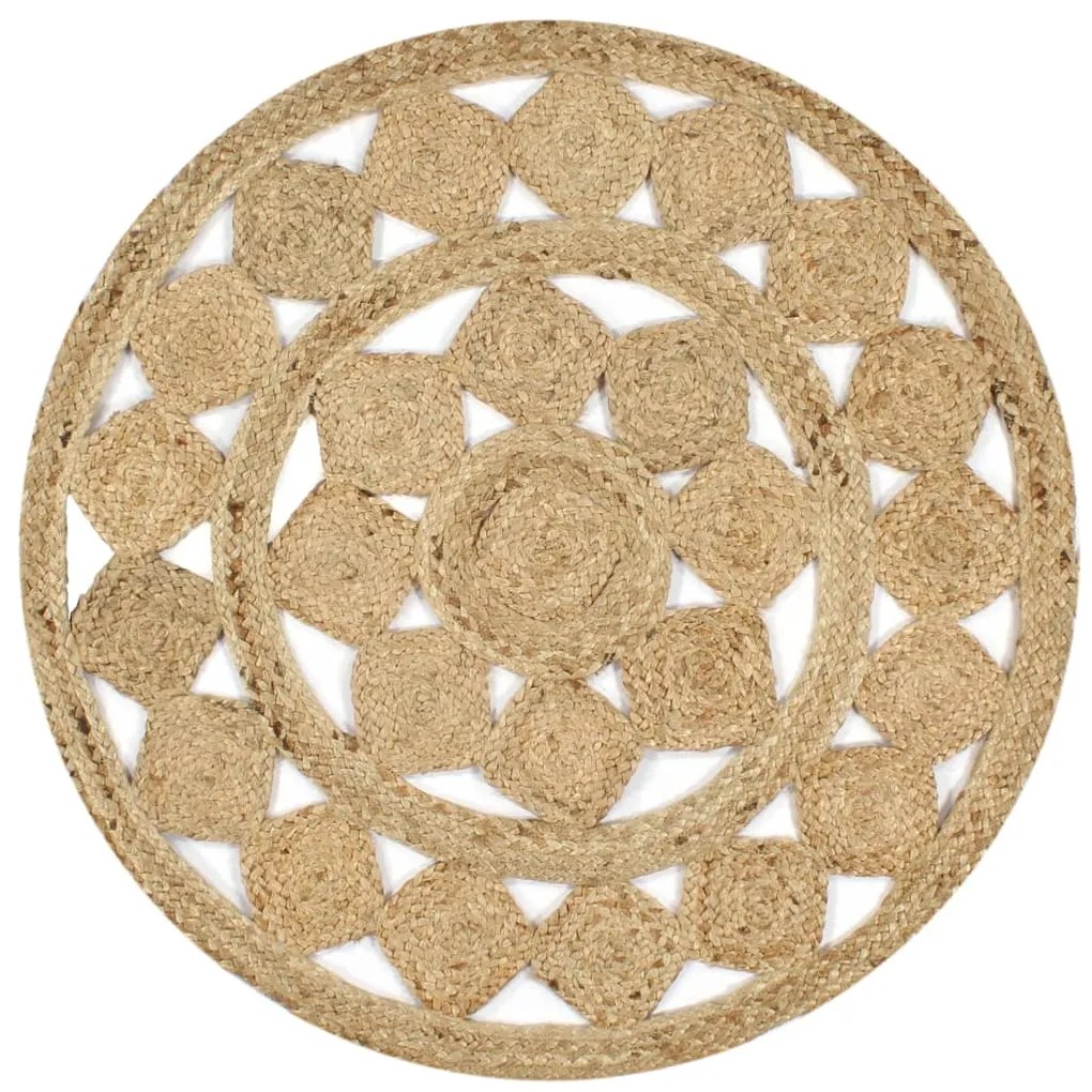 vidaXL Ručne vyrobený koberec z pletenej juty 150 cm