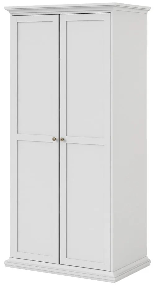Biela šatníková skriňa 96x201 cm Paris – Tvilum