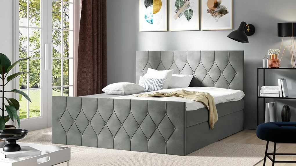 Kontinentálna posteľ Colzone Lux, Rozmer postele: 120x200, Dostupné poťahy: Mikrofaza 0012