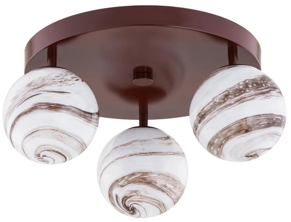Argon 6292 - Stropné svietidlo FABIO 3xE14/7W/230V alabaster hnedá