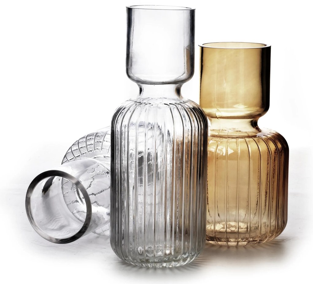 Skleněná váza Serenite 15x25 cm čirá