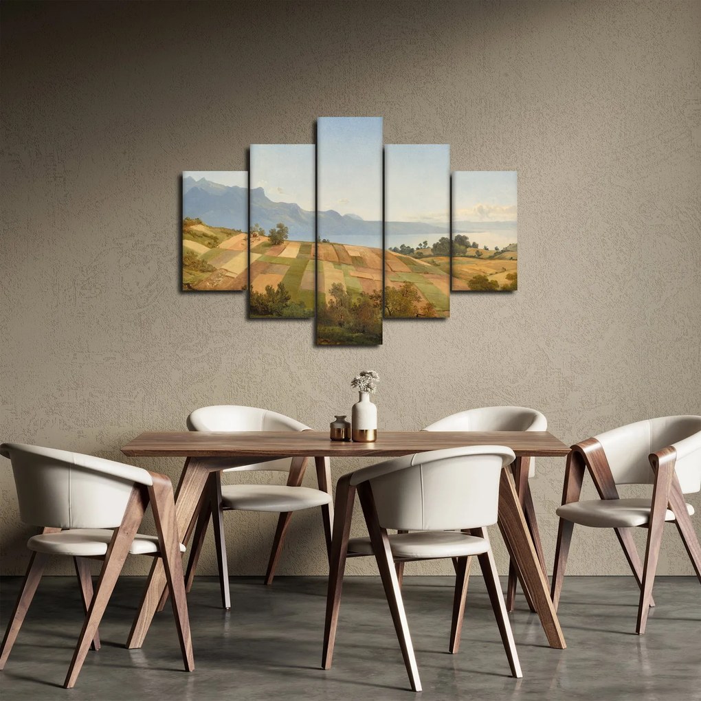 Obraz - Alexandre Calame, Swiss Landscape, reprodukcia (150x105 cm)