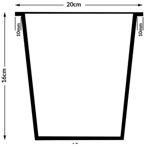 InternetovaZahrada Kvetináč - 4 ks - 95 x 27 x 60cm - čierny